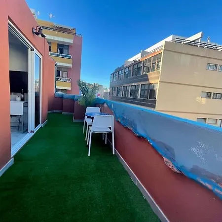 New Attic With Terrace And Air Conditioning At Canteras Parking Optional Apartment *