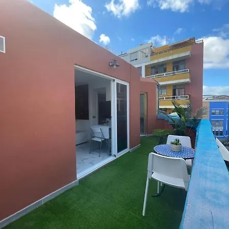 New Attic With Terrace And Air Conditioning At Canteras Parking Optional Apartment Las Palmas de Gran Canaria